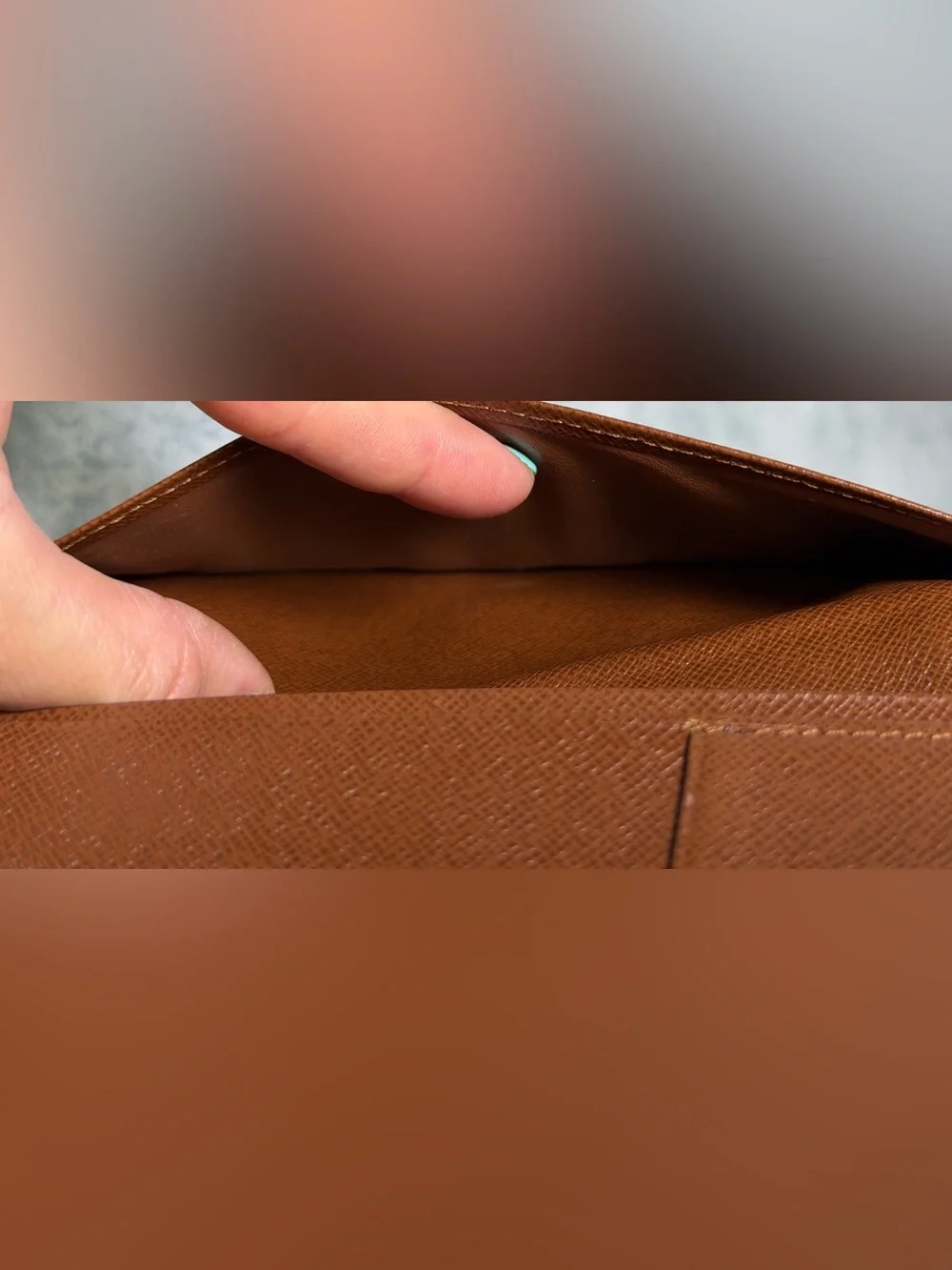Louis Vuitton monogram checkbook holder